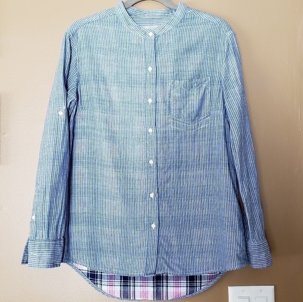 JACHS Girlfriend Striped & Plaid Button down - Picture 2 of 6